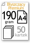 123drukuj papier fotograficzny błyszczący Premium 190 gram (zawartość 50 kartek)  064090
