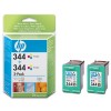 HP Podwójny pakiet HP 344 (C9505EE) 2 x tusz kolorowy, oryginalny C9505EE 030438