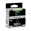 Lexmark 014N0822E (Nr 105XL) tusz czarny, zwiększona pojemność, oryginalny 14N0822E 040430