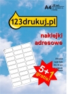 Promocja: 5 opakowań naklejek adresowych + 1 opakowanie GRATIS  062310