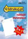 Promocja: Naklejki A4 błyszczące: 5 opakowań + 1 GRATIS  060610