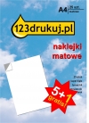 Promocja: Naklejki A4 matowe: 5 opakowań + 1 GRATIS  060510