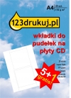 Promocja: Wkładki do pudełek na płyty CD: 5 opakowań + 1 GRATIS  060460