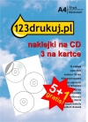 Promocja: naklejki błyszczące, 3 na kartce : 5 opakowań + 1 GRATIS  060200
