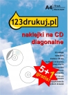 Promocja: naklejki błyszczące, diagonalne (2 po przekątnej): 5 opakowań + 1 GRATIS  060060