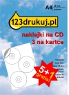 Promocja: naklejki matowe, 3 na kartce : 5 opakowań + 1 GRATIS  060180