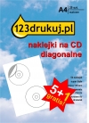 Promocja - naklejki matowe, diagonalne (2 po przekątnej): 5 opakowań + 1 GRATIS  060010