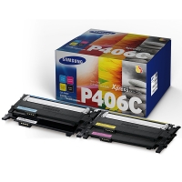 Samsung Pakiet Samsung CLT-P406C (SU375A) toner czarny + 3 kolory, oryginalny CLT-P406C/ELS 092084