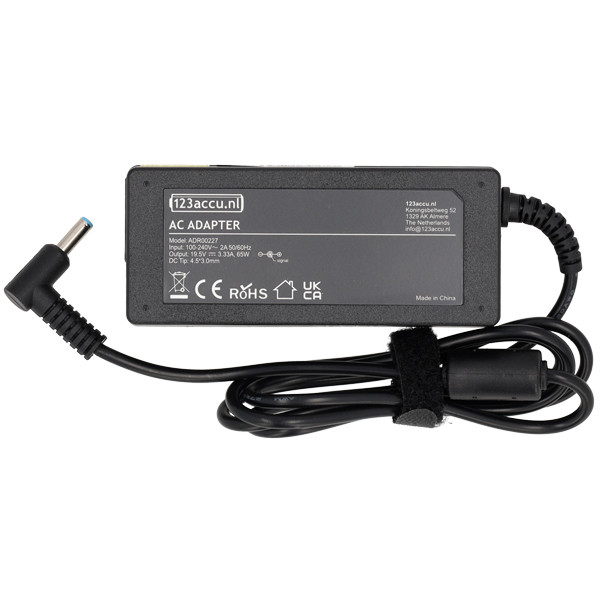 Ładowarka do laptopa HP (19,5 V, 3,33 A, 65 W), wersja 123drukuj ADR00227 - 2