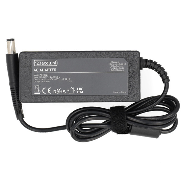 Ładowarka do laptopa HP (19,5 V, 3,33 A, 65 W), wersja 123drukuj ADR00274 - 2