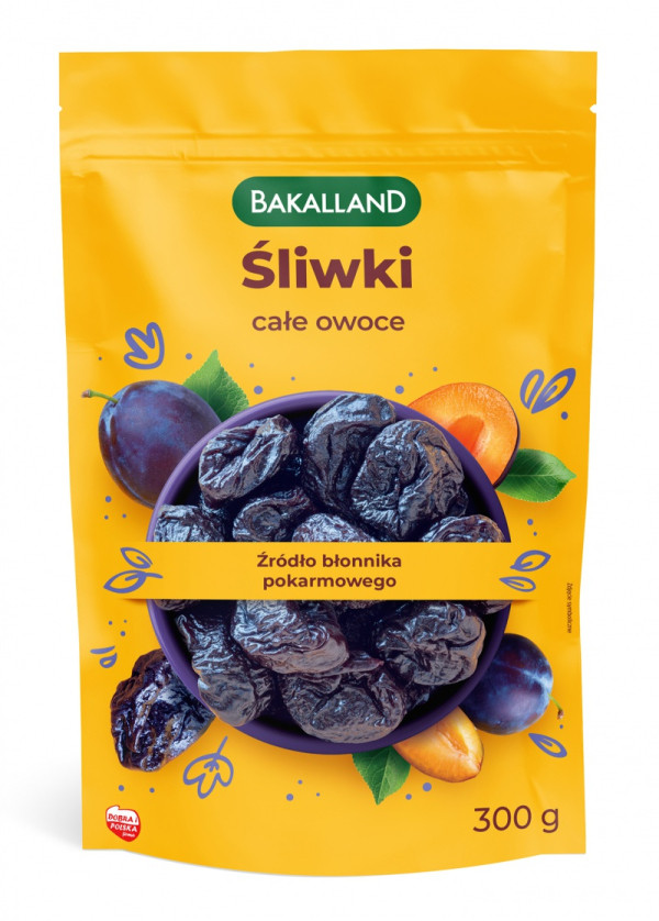 Śliwki suszone całe owoce, Bakalland, 300 g 700401 - 1