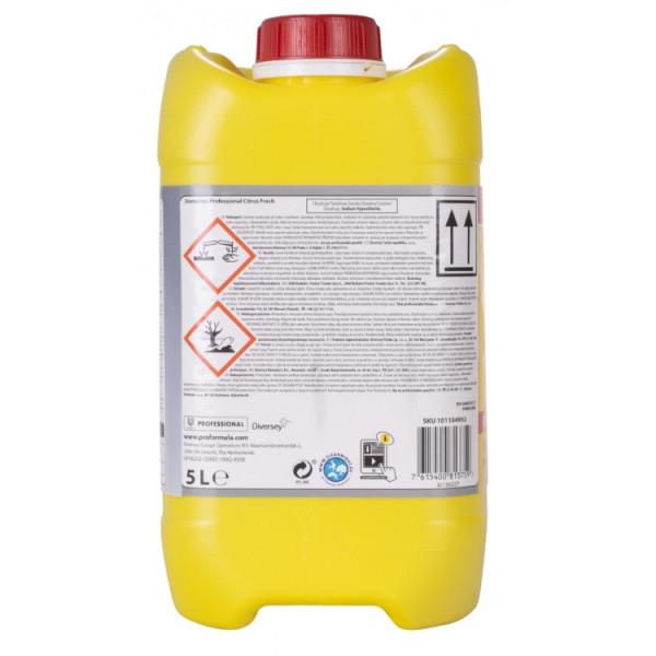 Żel do czyszczenia toalet DOMESTOS Cytryna, 5 l 700156 - 2
