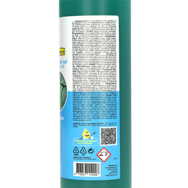 Żel do czyszczenia toalet, eukaliptus (750 ml) | 123drukuj SDR06241 - 2