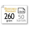 123drukuj papier fotograficzny Premium 260 gramów 13 x 18 cm (zawartość 50 kartek)