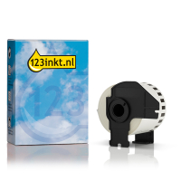123drukuj zamiennik Brother DK-22205 różowa etykieta papierowa, ciągła 62 mm x 30,48 m 089386