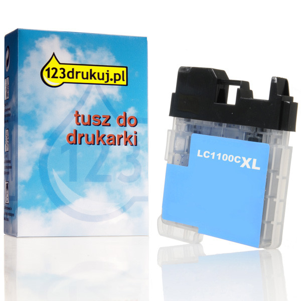 123drukuj zamiennik Brother LC-1100C XL tusz niebieski, zwiększona pojemność LC1100HYCC 028855 - 1