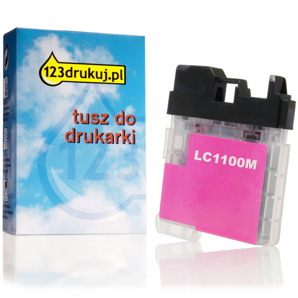 123drukuj zamiennik Brother LC-1100M tusz czerwony LC1100MC 028858 - 1