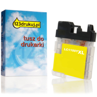 123drukuj zamiennik Brother LC-1100Y XL tusz żółty, zwiększona pojemność