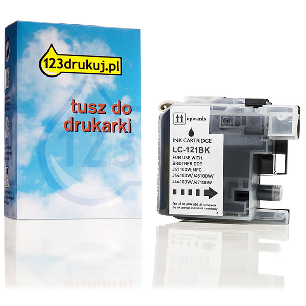 123drukuj zamiennik Brother LC-121BK tusz czarny LC-121BKC 029115 - 1