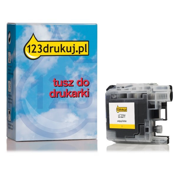 123drukuj zamiennik Brother LC-221Y tusz żółty LC221YC 350039 - 1