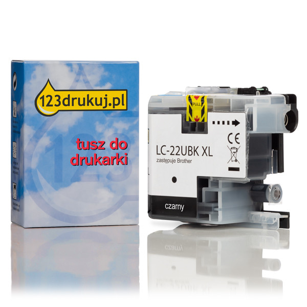 123drukuj zamiennik Brother LC-22UBK XL tusz czarny 350029 - 1