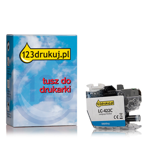 123drukuj zamiennik Brother LC-422C tusz niebieski LC-422CC 051307 - 1