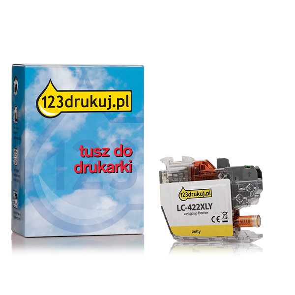 123drukuj zamiennik Brother LC-422XLY tusz żółty, zwiększona pojemność LC-422XLYC 051319 - 1