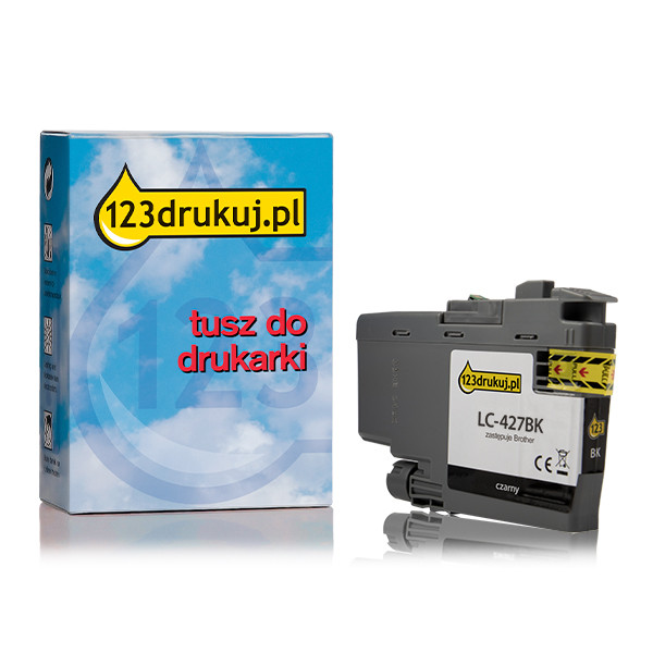 123drukuj zamiennik Brother LC-427BK tusz czarny LC427BKC 051335 - 1