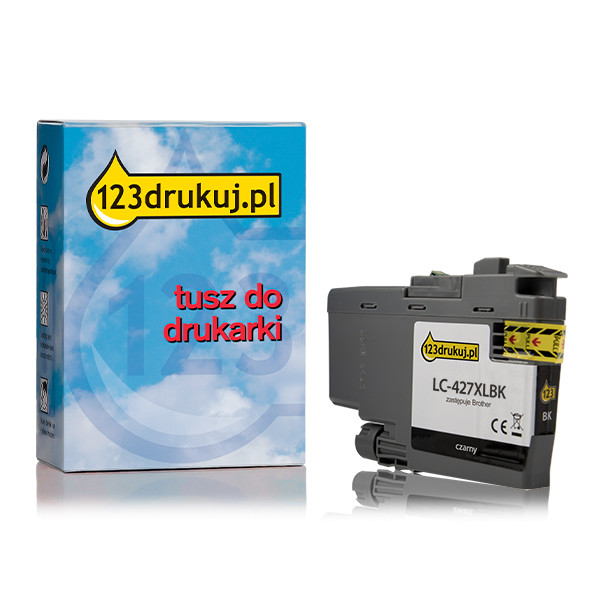 123drukuj zamiennik Brother LC-427XLBK tusz czarny, zwiększona pojemność LC427XLBKC 051343 - 1