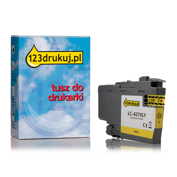 123drukuj zamiennik Brother LC-427XLY tusz żółty, zwiększona pojemność LC427XLYC 051349 - 1