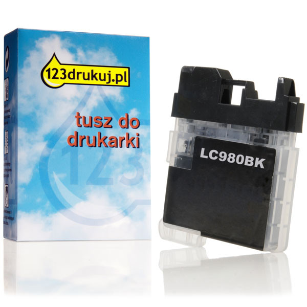 123drukuj zamiennik Brother LC-980BK tusz czarny LC980BKC 028869 - 1