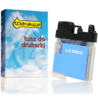 123drukuj zamiennik Brother LC-980C tusz niebieski LC980CC 028871