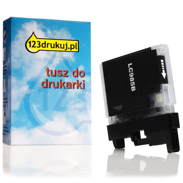 123drukuj zamiennik Brother LC-985BK tusz czarny LC985BKC 028325 - 1