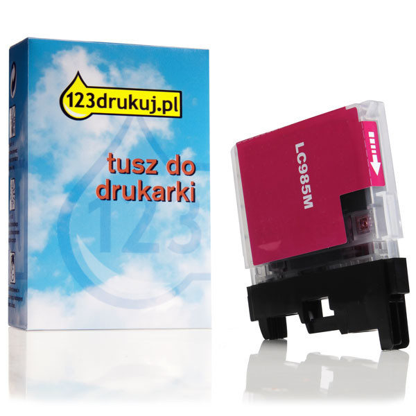 123drukuj zamiennik Brother LC-985M tusz czerwony LC985MC 028333 - 1