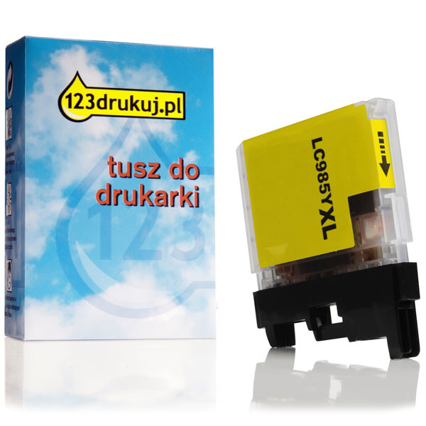 123drukuj zamiennik Brother LC-985Y XL tusz żółty, zwiększona pojemność LC985YC 028338 - 1