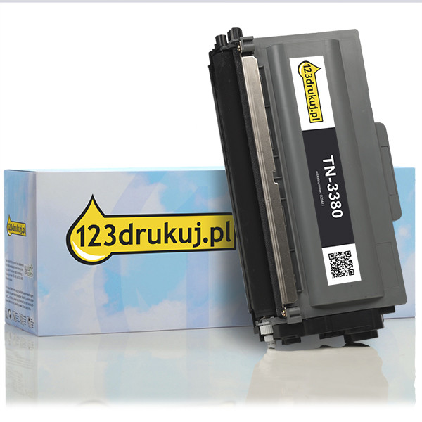 123drukuj zamiennik Brother TN-3380 toner czarny, zwiększona pojemność TN3380C 029411 - 1