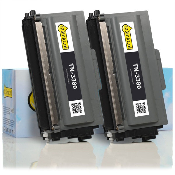123drukuj zamiennik Brother TN-3380 toner czarny, zwiększona pojemność x2 (dwupak) 051459 - 1