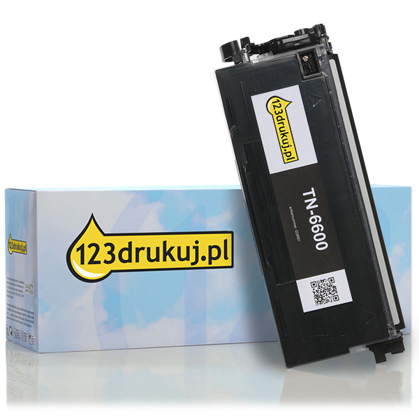 123drukuj zamiennik Brother TN-6600 toner czarny, extra zwiększona pojemność TN6600C 029661 - 1