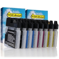 123drukuj zamiennik Zestaw Promocyjny: 2 x komplet tuszów do serii LC-1100 (czarny + 3 kolory) LC1100VALBPC 127208