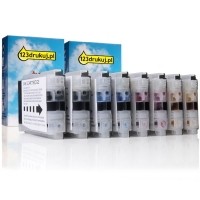 123drukuj zamiennik Zestaw promocyjny: 2 x komplet tuszów do serii LC-1000 (czarny + 3 kolory) LC-1000VALBPC 127206