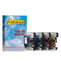 123drukuj zamiennik Zestaw promocyjny: komplet tuszów do serii Brother LC-221 (czarny + 3 kolory) 127222