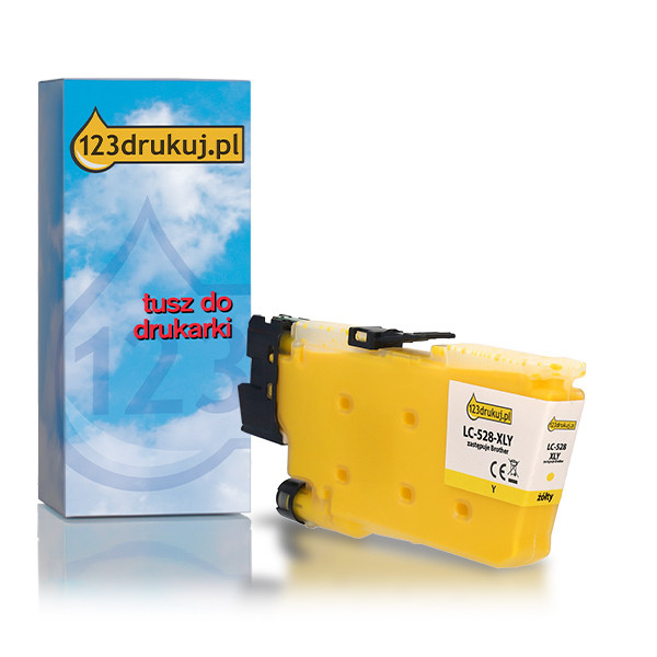123drukuj zamiennik Brother LC528XLY tusz żółty, extra zwiększona pojemność 051579 - 1