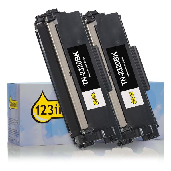 123drukuj zamiennik Brother TN-2320BK toner czarny, zwiększona pojemność x2 (dwupak) 051331 - 1