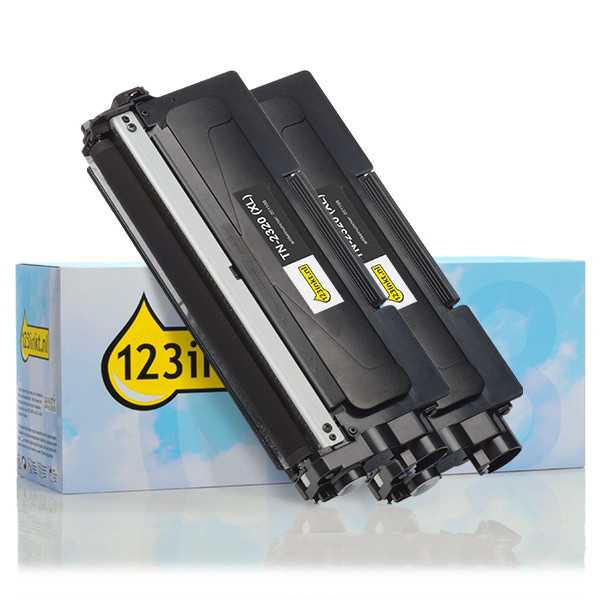 123drukuj zamiennik Brother TN-2320 toner czarny, extra zwiększona pojemność x2 (dwupak) 160728 - 1