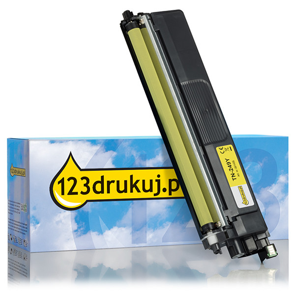 123drukuj zamiennik Brother TN-249Y toner żółty, extra zwiększona pojemność TN249YC 051435 - 1