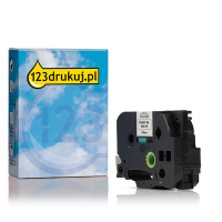 123drukuj zamiennik Brother TZe-SE5 taśma zabezpieczająca / plombowa, czarny na białym 24 mm TZe-SE5C 080557