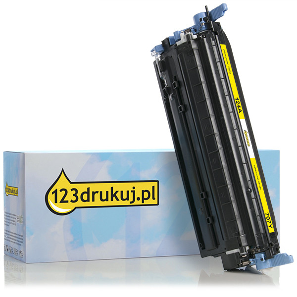 123drukuj zamiennik HP 124A (Q6002A) toner żółty Q6002AC 039552 - 1