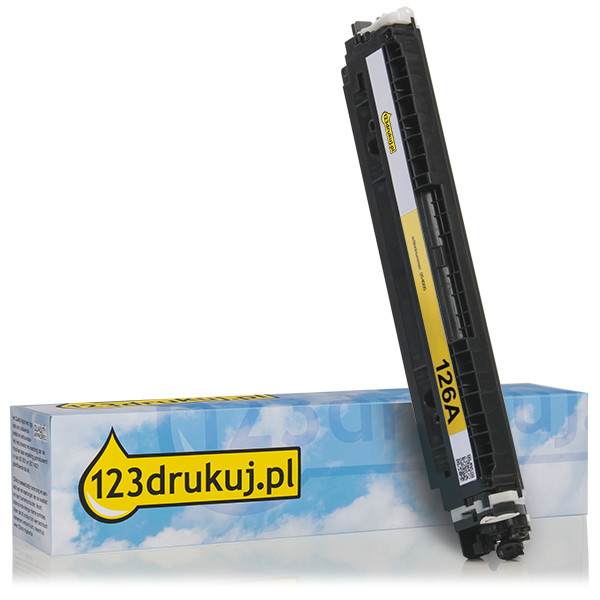 123drukuj zamiennik HP 126A (CE312A) toner żółty CE312AC 054005 - 1