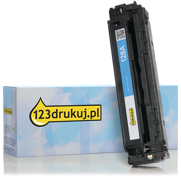 123drukuj zamiennik HP 128A (CE321A) toner niebieski CE321AC 054013 - 1