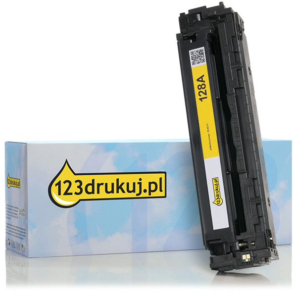 123drukuj zamiennik HP 128A (CE322A) toner żółty CE322AC 054015 - 1